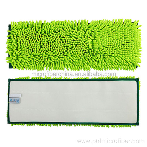 Microfiber chenille dusting mop pad